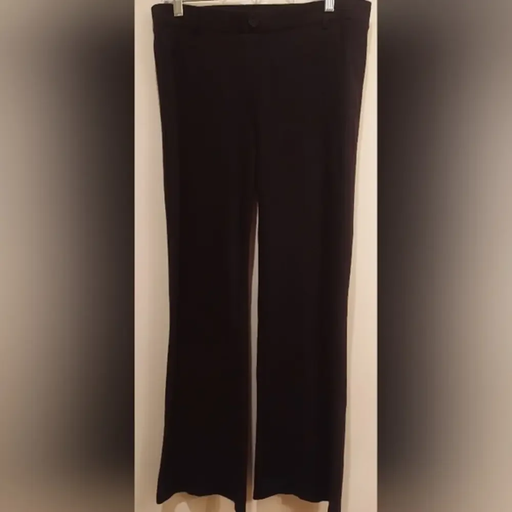 Betabrand Pants Women‎ Large Petite Black Stretch Yoga Career Wear Flare Pull On